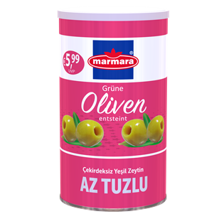 Grüne Oliven (Salzarm & Entsteint)