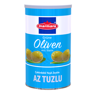 Whole Green Olives (Low-Salt)