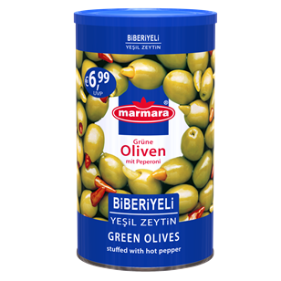 Grüne Oliven (Mit Scharfer Peperoni)