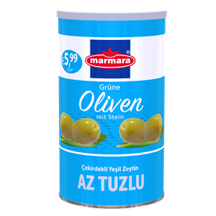 Çekirdekli Tuzsuz Yeşil Zeytin