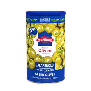 Grüne Oliven Mit Jalapeno Gefüllt