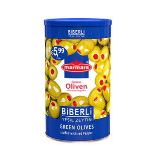 Kırmızı Biberli Yeşil Zeytin