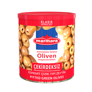 Klasik Green Olives (Scratched, pitted)