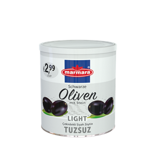 Çekirdekli Tuzsuz Siyah Zeytin