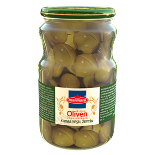 Grüne Oliven (Angeschlagen)