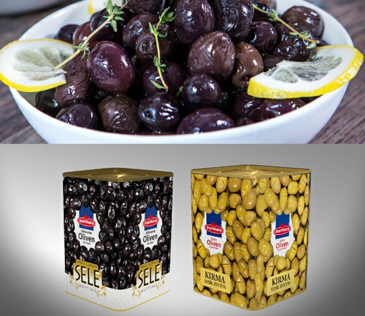 Olive in Tins