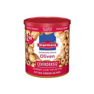 Klasik Green Olives (Scratched, pitted)