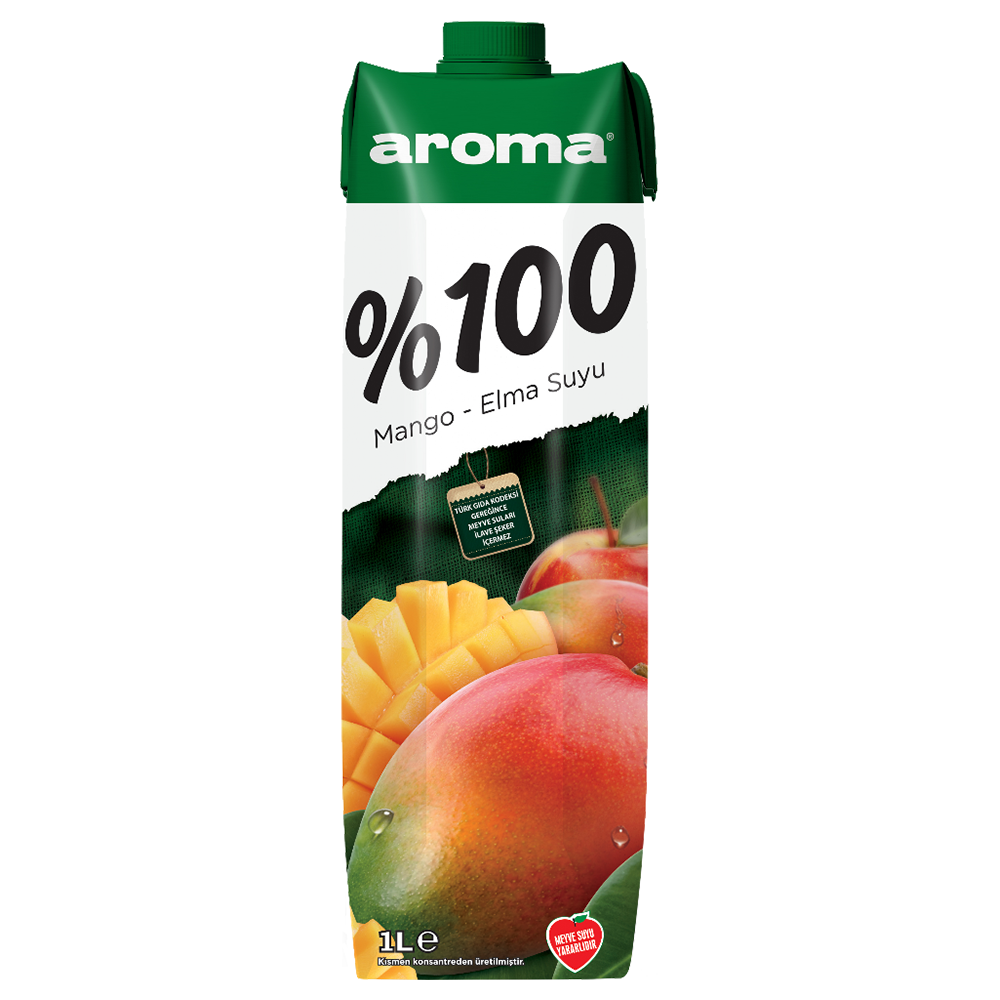 100% Mango-Apfelsaft