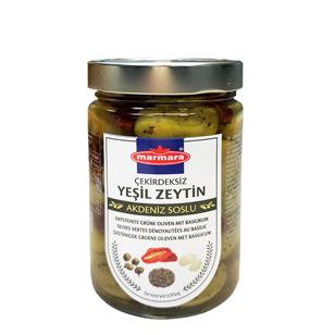 Çekirdeksiz Yeşil Zeytin Fesleğen